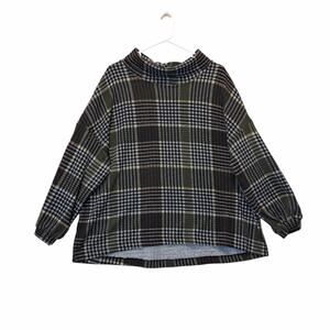 Multiples 1X Plaid Turtleneck Sweater Cozy Dark Academia Cabin Chic Herringbone